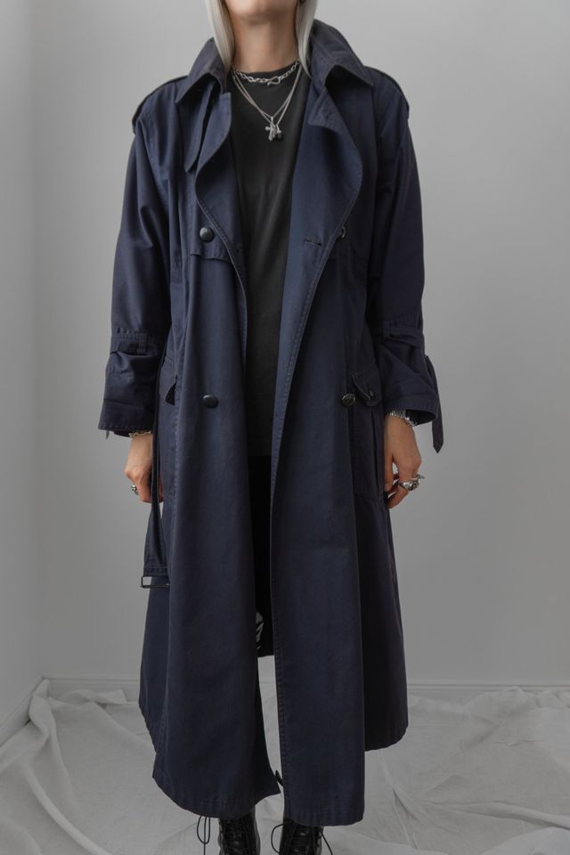 vintage Trenchcoat Jil Sander Blau Mantel Navy in Lüneburg