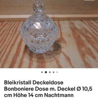 Deckeldose Bleikristall wNeu Nachtmann® 14 cm hoch ∅10,5cm Leipzig - Grünau-Ost Vorschau