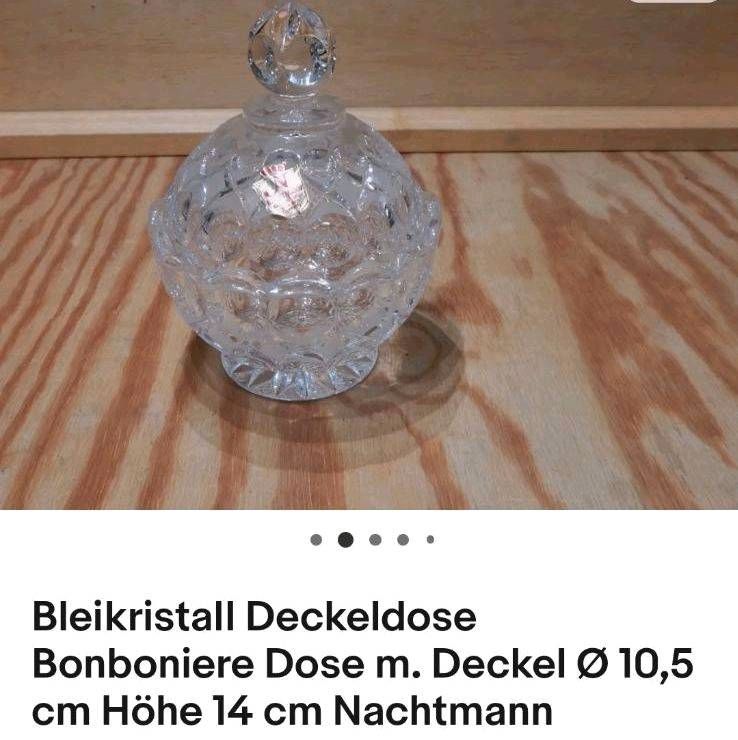 Deckeldose Bleikristall wNeu Nachtmann® 14 cm hoch ∅10,5cm in Leipzig