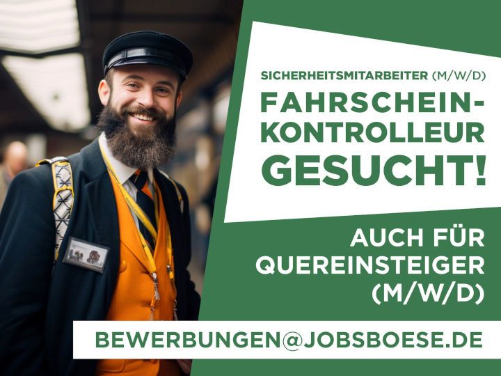 Fahrscheinkontrolleur im Öffentlichen Nahverkehr (m/w/d) in Köln