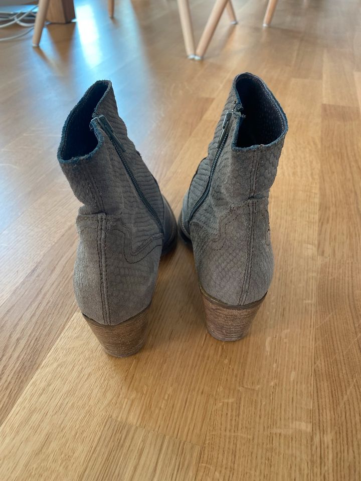 Leder Stiefeletten taupe Damen in Stuttgart