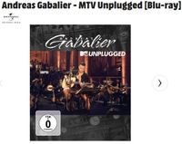 Andreas Gabalier MTV Unplugged Blu-ray neuwertig Mecklenburg-Vorpommern - Stralsund Vorschau