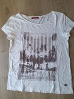 T-Shirt, ESPRIT, weiß mit schwarzem Druck, Gr. S Nordrhein-Westfalen - Ense Vorschau