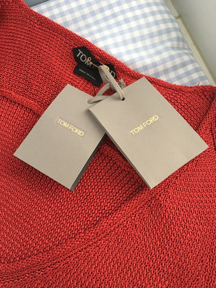 Tom Ford Pullover rot 100% Seide NEU in Troisdorf