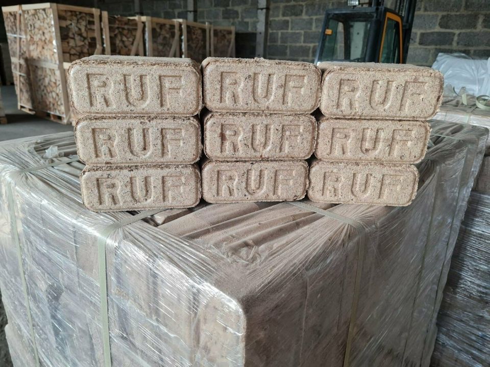 ✅ RUF Hart- & Weichholz Mix - Holz - Briketts - 96x10kg = 960 kg✅ in Taura