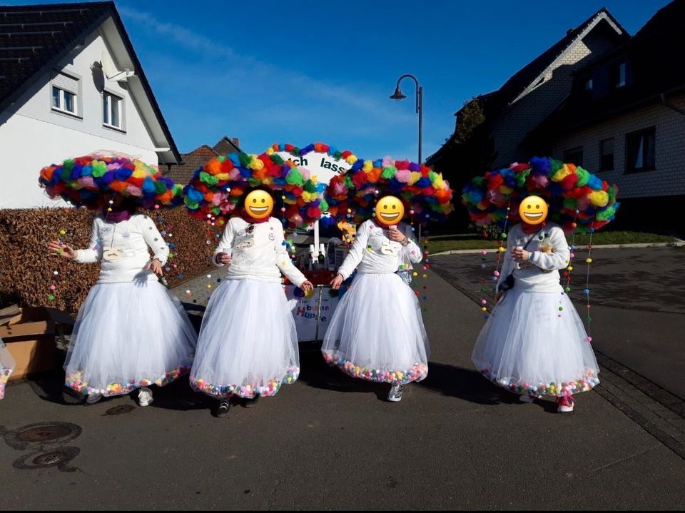 Kostüm, Gruppenkostüm, Konfetti, Wolke, Weiß, Karneval, Fasching in Müllenbach (bei Adenau)