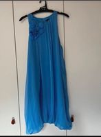 Zara Seide Kleid Cocktailkleid Sommerkleid XS azurblau Blüten Nordrhein-Westfalen - Brilon Vorschau