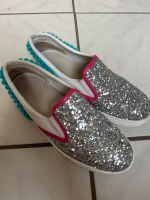 Hogan Slipper Sneaker Ballerina Glitzer Silber weiß Pom Pom Nordrhein-Westfalen - Neuss Vorschau