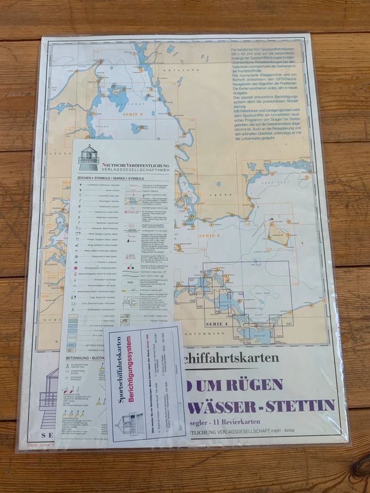 Sportschiffahrtskarten-Rund um Rügen, Boddengewässer in Dorf Mecklenburg