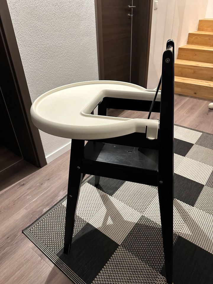 Ikea Kinderstuhl hochstuhl Blames schwarz weiß in Königsmoos
