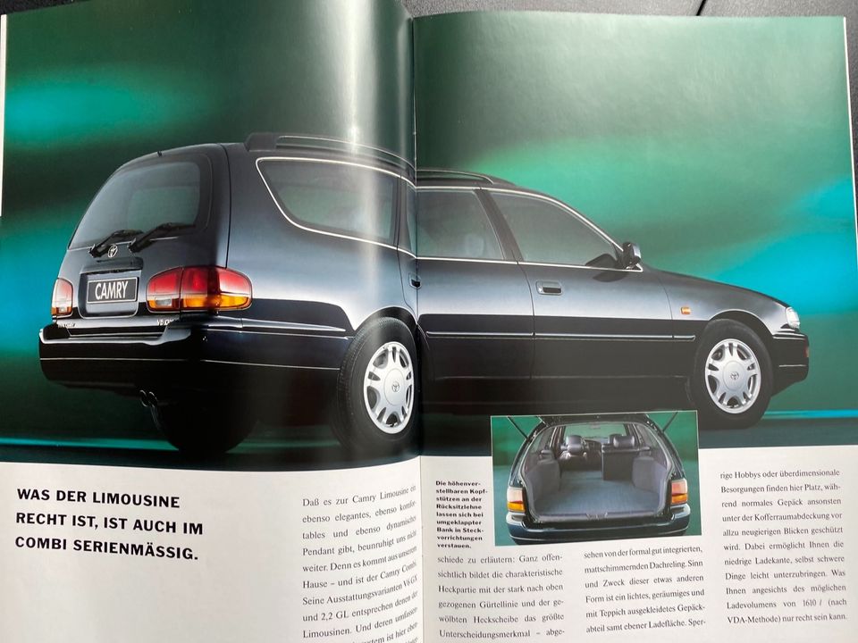 Prospekt Toyota Camry inkl. Combi von 06/1992 + Preisliste in Mettmann