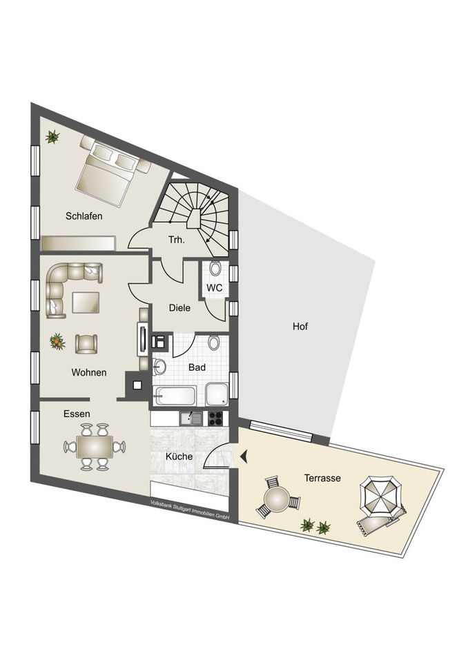 Charmante 6-Zi.-Maisonettewohnung in S-Obertürkheim in Stuttgart