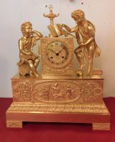 Empire Pendule Kaminuhr Tischuhr aus feuervergoldeter Bronze 1820 Thüringen - Altenfeld Vorschau