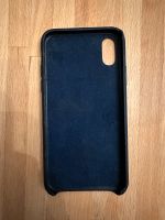 Apple Original Leder Schutzhülle iPhone X (schwarz/tiefblau) Nordrhein-Westfalen - Jüchen Vorschau