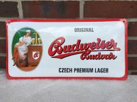 Budweiser Bier Emailleschild Niedersachsen - Osten Oste Vorschau