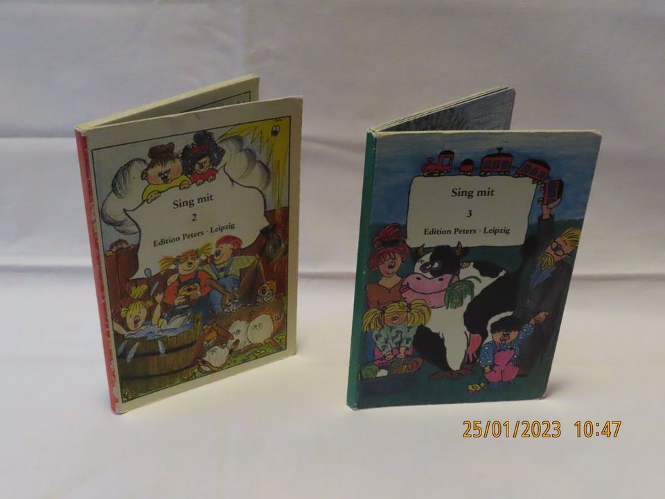 Edition Peters, Leipzig 1989, Sing mit 2 und 3, Pappbücher in Stavenhagen