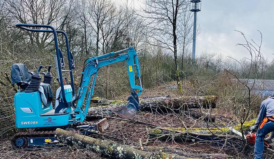 Minibagger Microbagger Bagger Kettenbagger Vermietung / mieten in St. Wendel