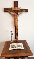 Alt Wand Kruzifix Kreuz Kloster Franken Holz  Altar Kapelle 112cm Nürnberg (Mittelfr) - Mitte Vorschau