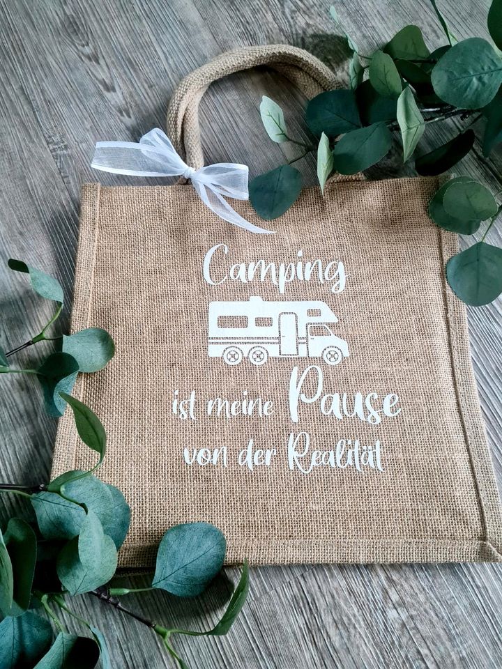 Jute Tasche mit Sprüchen nach Wahl/Geschenk in Harsleben