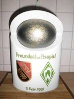Vase TSV Kropp - SV Werder Bremen 1991 Testspiel Porzellan H.28cm Brandenburg - Cottbus Vorschau