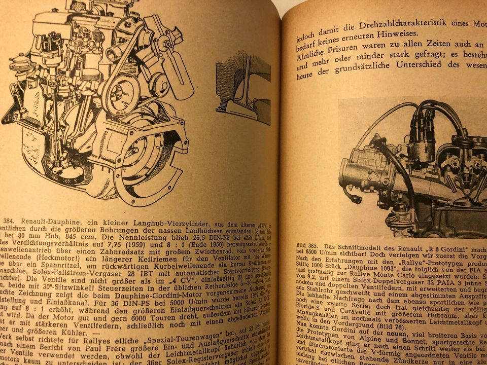 Schnelle Motoren - seziert und frisiert v. Helmut Hütten 1966 in Aachen