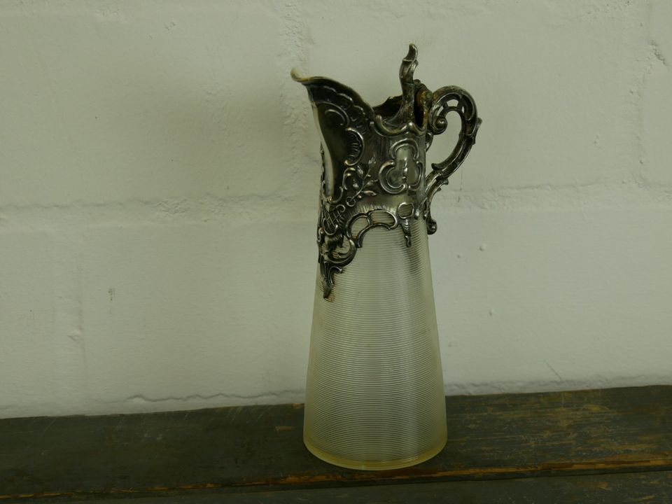 C. Deffner - Antike Karaffe - Silber - Glas - Weinkrug - 1900 in Hiltrup