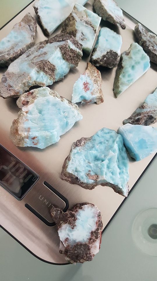 Larimar… Meditationsstein, Heilstein, Naturstein! Sch. 24 in Neusäß