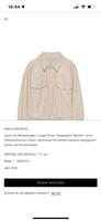 Zara Kunstleder Jacke Hemd mit Gürtel Gr. M beige Lübeck - Kücknitz Vorschau