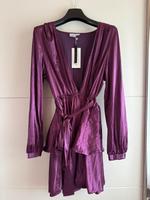 Na-kd Lioness Satin Mini Kleid mit Volant lila Gr. M Bayern - Windberg Vorschau