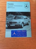 Preisliste Mercedes Benz Ausgabe 47 ab 1.9.1986 Bayern - Kaufbeuren Vorschau
