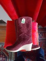 Gefütterte Echtleder Winterstiefel Bayern - Baldham Vorschau