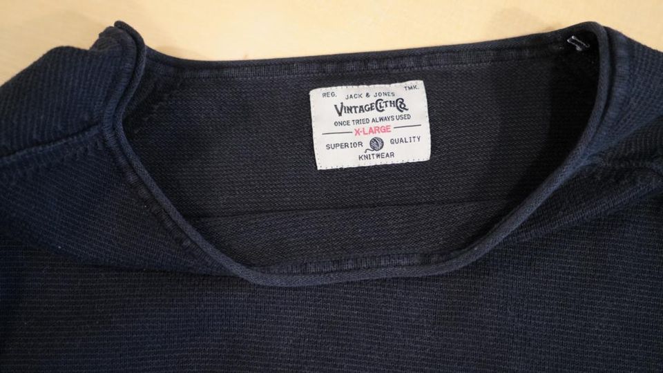 Jack & Jones Herren Pullover schwarz XL in Würselen