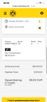 Dortmund-Darmstadt 1x Top Ticket block 32 E-Ticket Düsseldorf - Angermund Vorschau