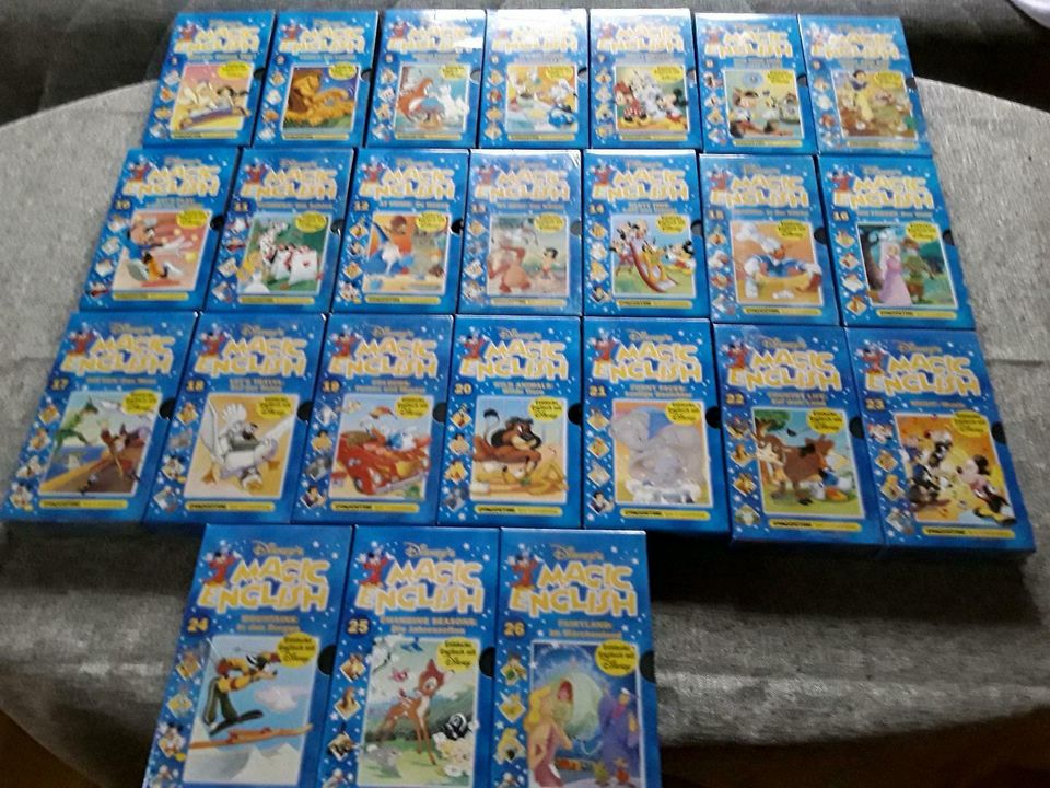 24 VHS Disney'sMagic Englisch Lehrspass.... in Teublitz