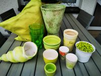 XXL Deko Konvolut Apfelgrün Grün Übertöpfe Bodenvase Vase Muschel Thüringen - Floh-Seligenthal-Floh Vorschau