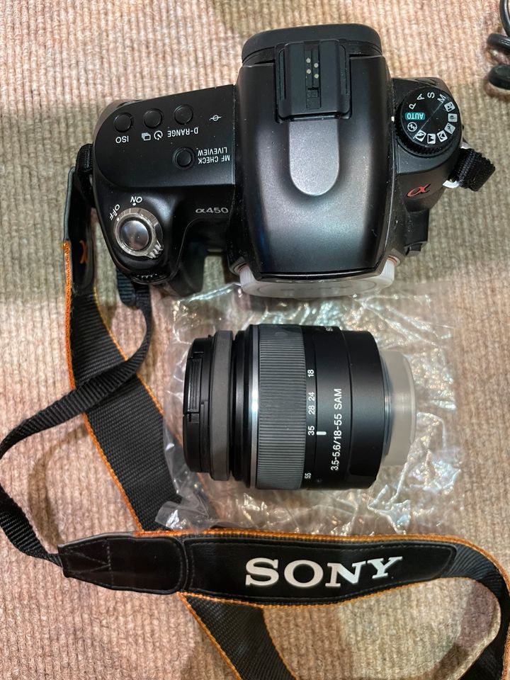 Spiegelreflexkamera Sony Alpha 450 DSLR-A450L Digitalkamera in Hamburg