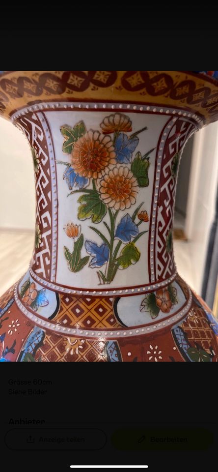 Vase handbemalt 1997 siehe Bilder in Duisburg