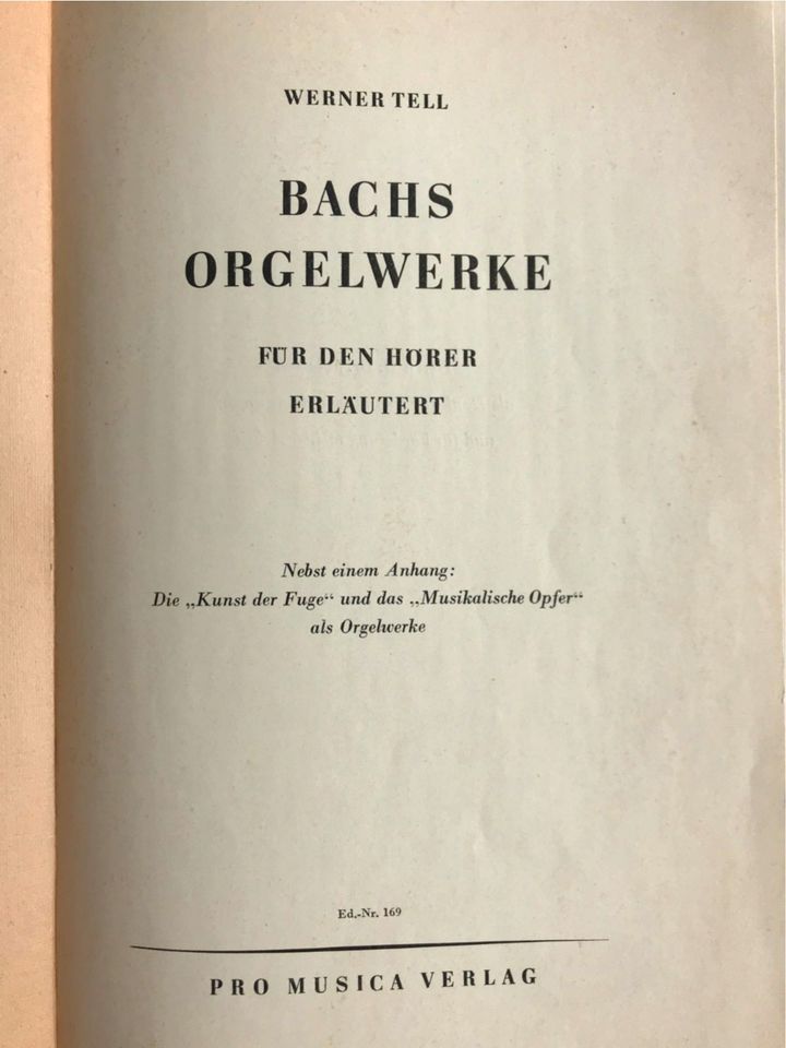 2x J. S. Bach * Orgel-Werke * Noten Weimar Leipzig Thomas-Kantor in Lütjensee