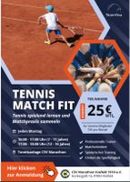 Tennis : Training + Kurse für Kinder, Erwachsene und Familien ! Nordrhein-Westfalen - Krefeld Vorschau