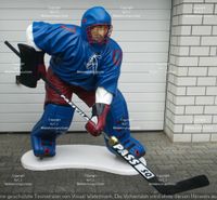 Lebensgross - Eishockey - Figur - Statue - Skulptur -NEU- Torwart Düsseldorf - Pempelfort Vorschau