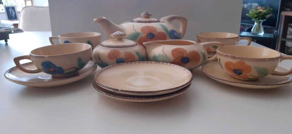 Teeservice Elsterwerda Keramik Handgemalt 1930/40 vor 1945 in Dresden