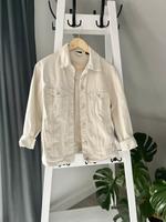 Oversize Jeans Jacke creme wollweiß Gr. S Bayern - Helmbrechts Vorschau