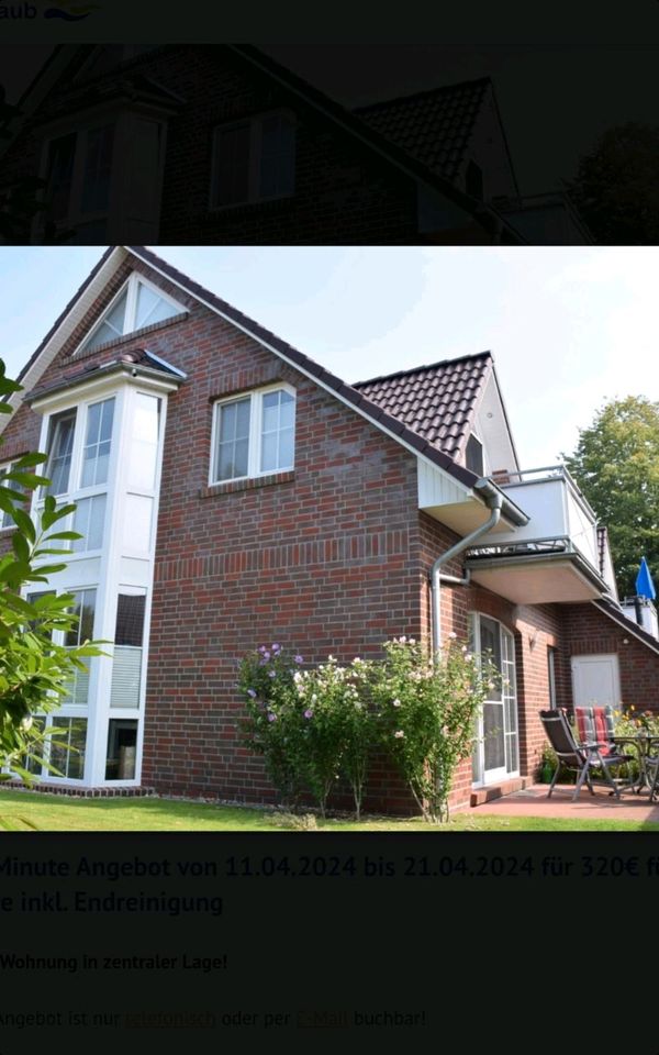 FERIENWOHNUNG FERIENHAUS ❤❤ Nordsee Greetsiel 2 - 6 Pers. Hund ❤❤ in Greetsiel