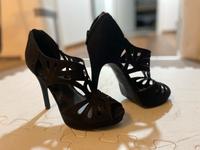 Neue halboffene Pumps schwarz 38 samt Bayern - Kaufbeuren Vorschau