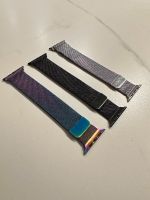 Armband milanaise Applewatch Silber/ schwarz/ Regenbogen Kr. Altötting - Tyrlaching Vorschau