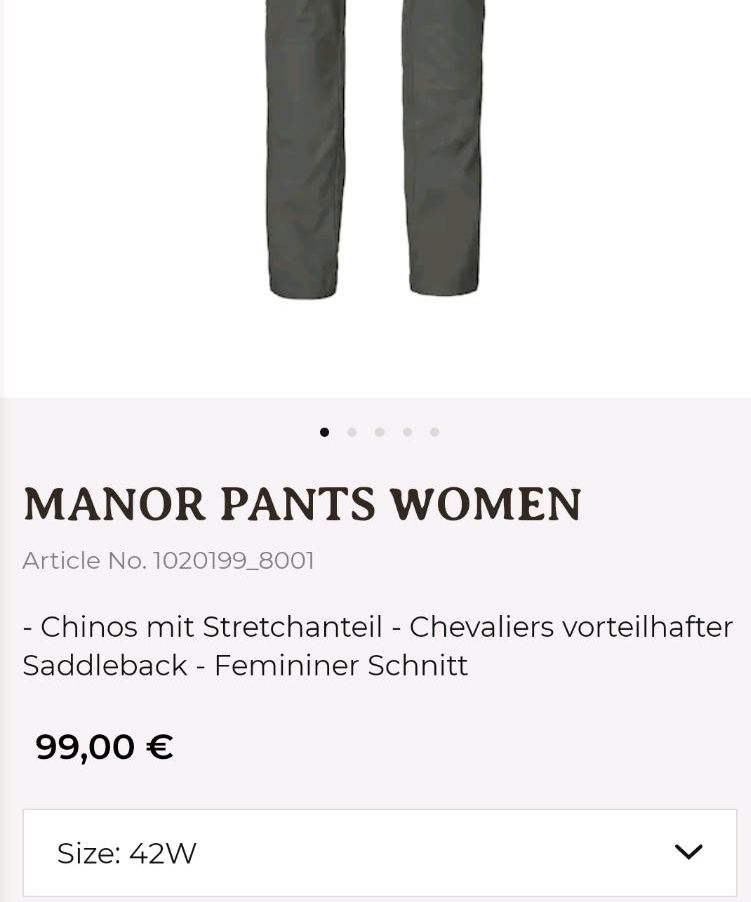 Chevalier manor pants 42w Jagdkleidung jagd in Flensburg