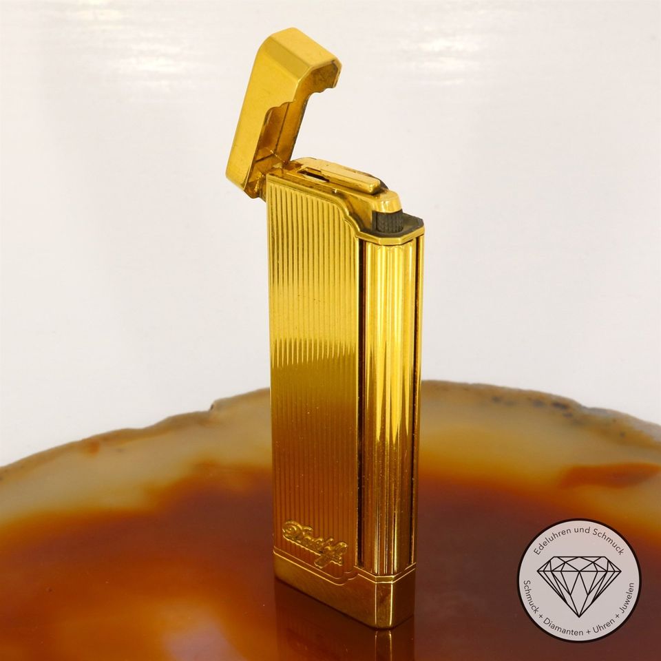 M*185485 Davidoff Feuerzeug DEFEKT Vintage Lighter Gold XXYY in Essen