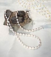 Weiße Perlen Halskette und Fußkettchen Nordrhein-Westfalen - Hürth Vorschau