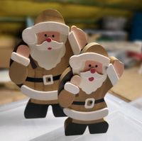 Weihnachten  Holz Deko Nikolaus Weihnachtsmann Nordrhein-Westfalen - Vettweiß Vorschau