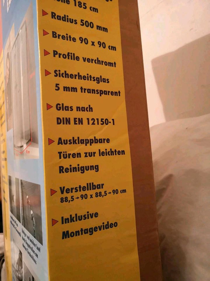 "Neu" Runddusche Sicherheitsglas Original verpackt in Dielheim